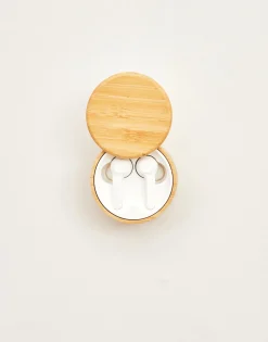 Natura Selection Airpods Caja Bambú Redonda 146043-BAMBU/WHI Discount