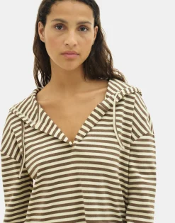 Natura Selection Camiseta Rayas 149790-BEIGE