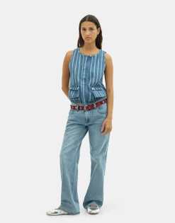 Natura Selection Chaleco Denim Neve 149737-BLUE New