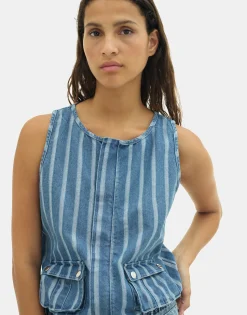 Natura Selection Chaleco Denim Neve 149737-BLUE New