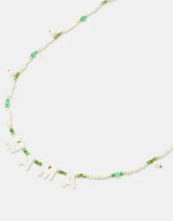 Natura Selection Collar Beads Mamá 150180-GREEN Sale