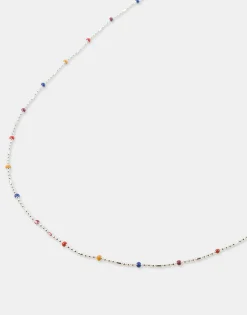 Natura Selection Collar Beads Multicolor 149964-SILVER Discount