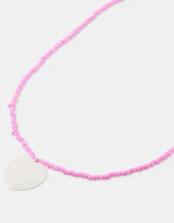 Natura Selection Collar Piedra Corazón 149975-PINK Discount