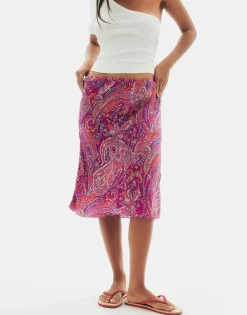 Natura Selection Falda Paisley 147772-FUCHSIA Outlet