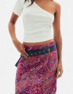 Natura Selection Falda Paisley 147772-FUCHSIA Outlet