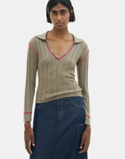 Natura Selection Jersey Aira 149827-BROWN Online