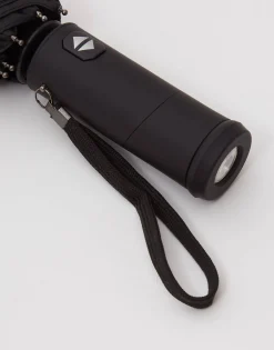 Natura Selection Paraguas Plegable Con Luz 139362-BLACK New