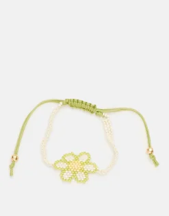 Natura Selection Pulsera Flor Beads 147862-WHITE Outlet