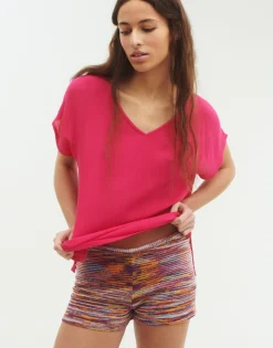 Natura Selection Top Manga Corta Pico Discount