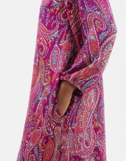 Natura Selection Vestido Paisley 147773-FUCHSIA New